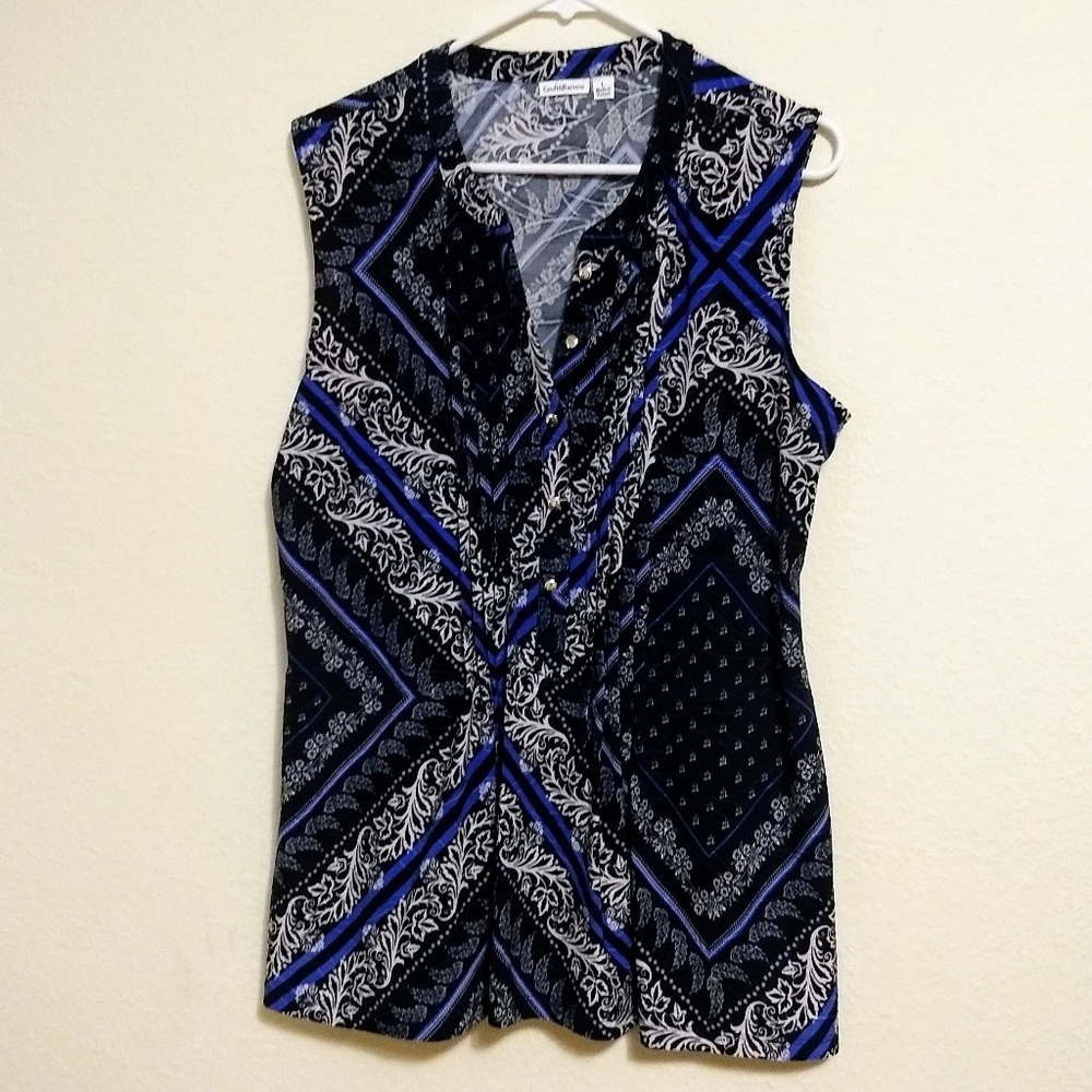 Navy blue Croft and Barrow top